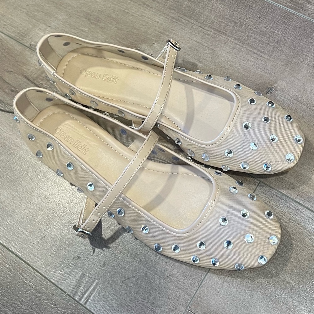 Rhinestone Ballet flats